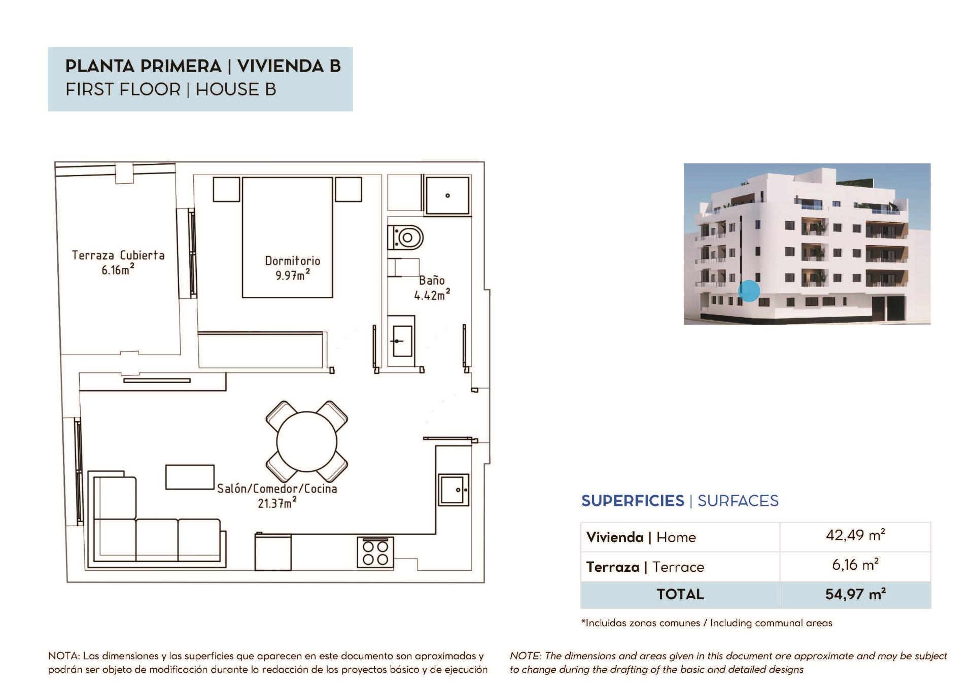 For sale - 1 Bedroom 1 Bathroom Apartment in Torrevieja - Centro  - Alicante