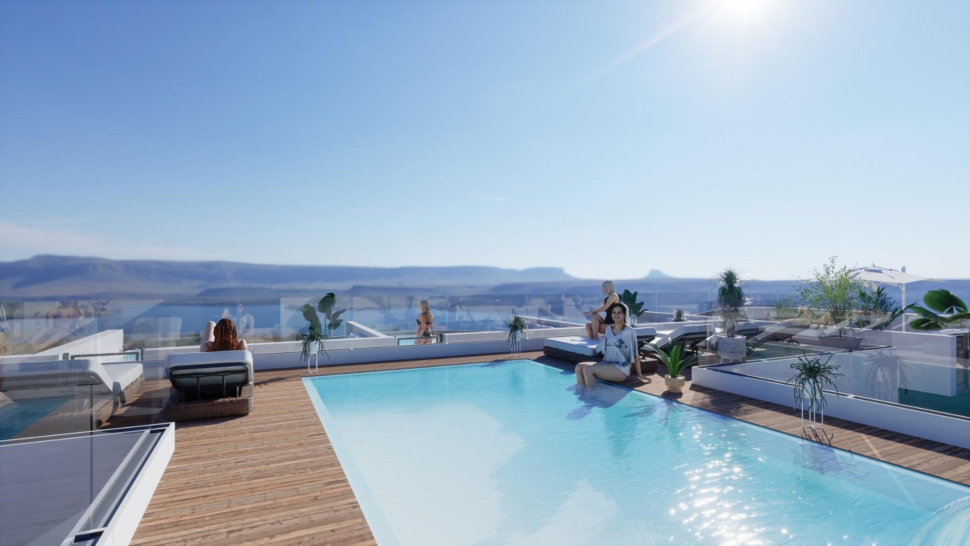 New Build - 2 Bedroom 2 Bathroom Penthouse in Torrevieja - Habaneras  - Alicante