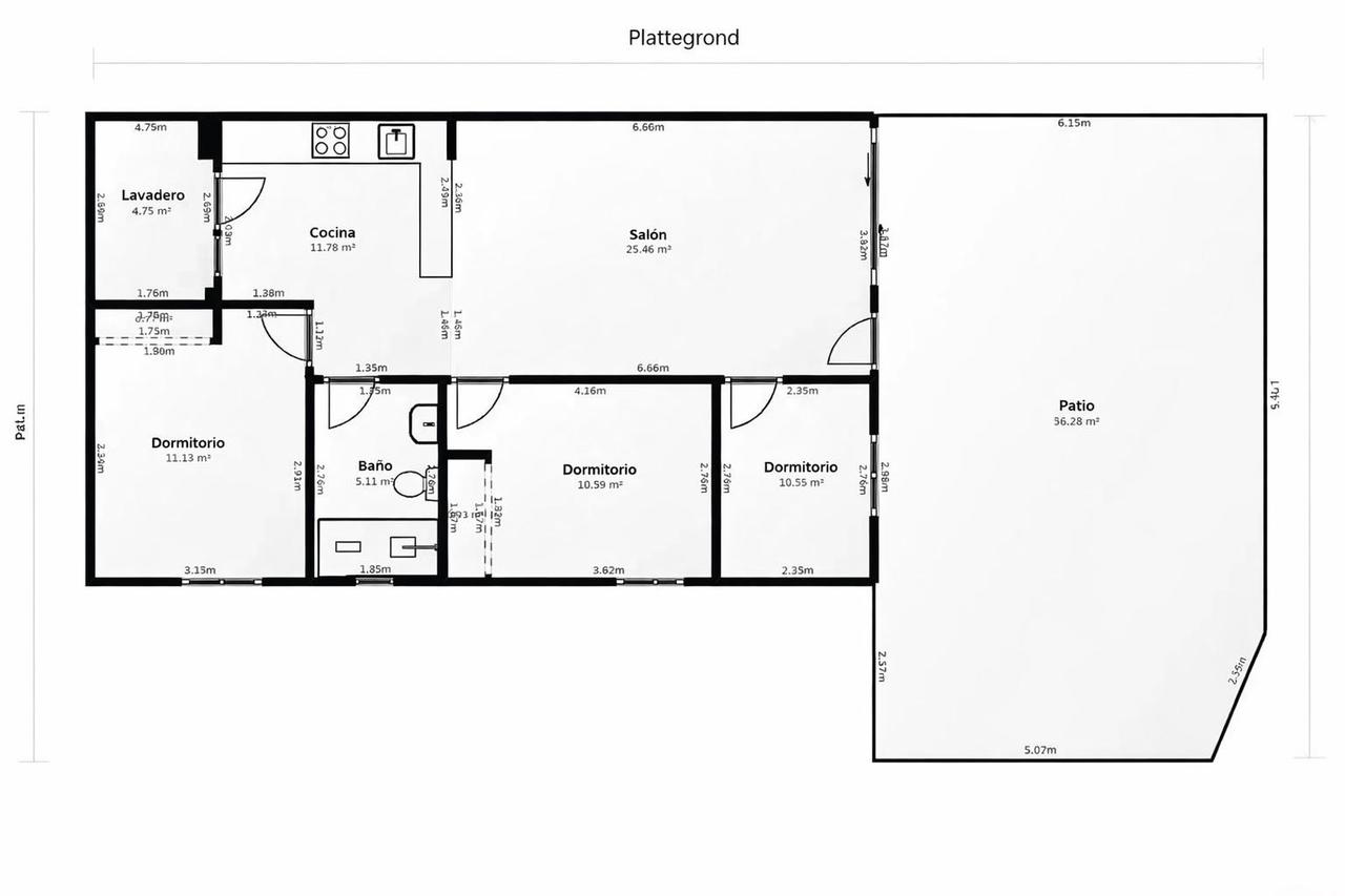Sold - 3 Bedroom 1 Bathroom Bungalow in Ciudad Quesada - Costa Blanca  - Alicante