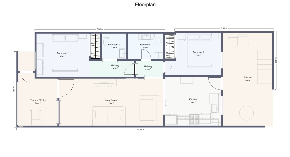 For sale - 2 Bedroom 2 Bathroom Villa in Orihuela Costa - Costa Blanca  - Alicante