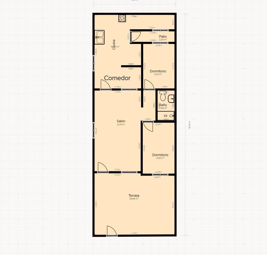 For sale - 2 Bedroom 1 Bathroom Bungalow in San Pedro del Pinatar - El Mojón-las Salinas  - Murcia